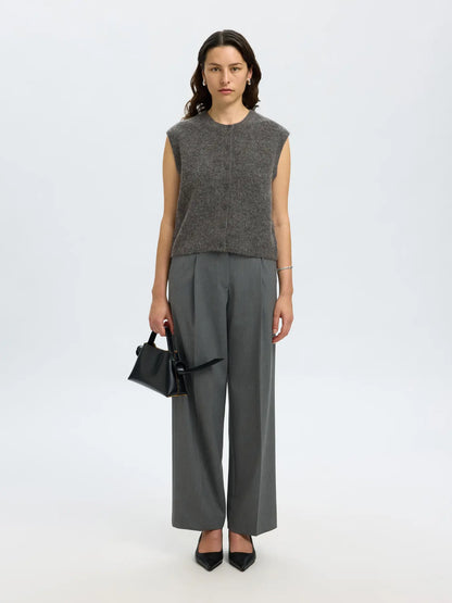 Väst Lulu button o-neck