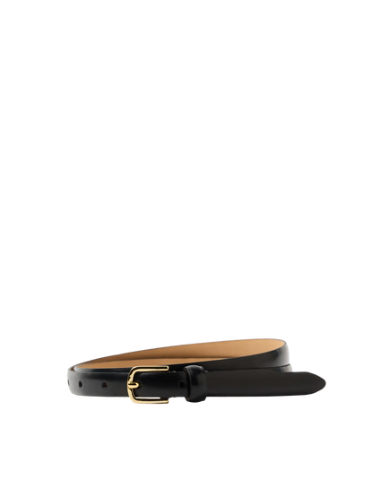 Läderbälte Iona slim, black