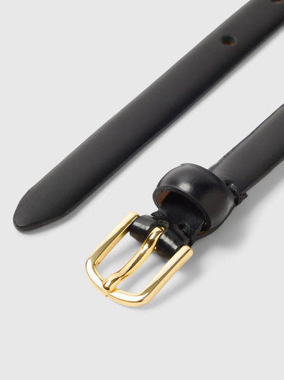 Läderbälte Iona slim, black