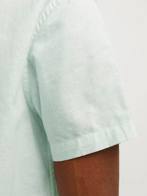 Summer linen shirt s/s, soothing sea