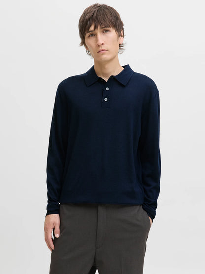 Merino knit polo