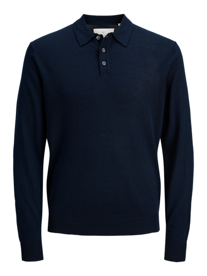 Merino knit polo