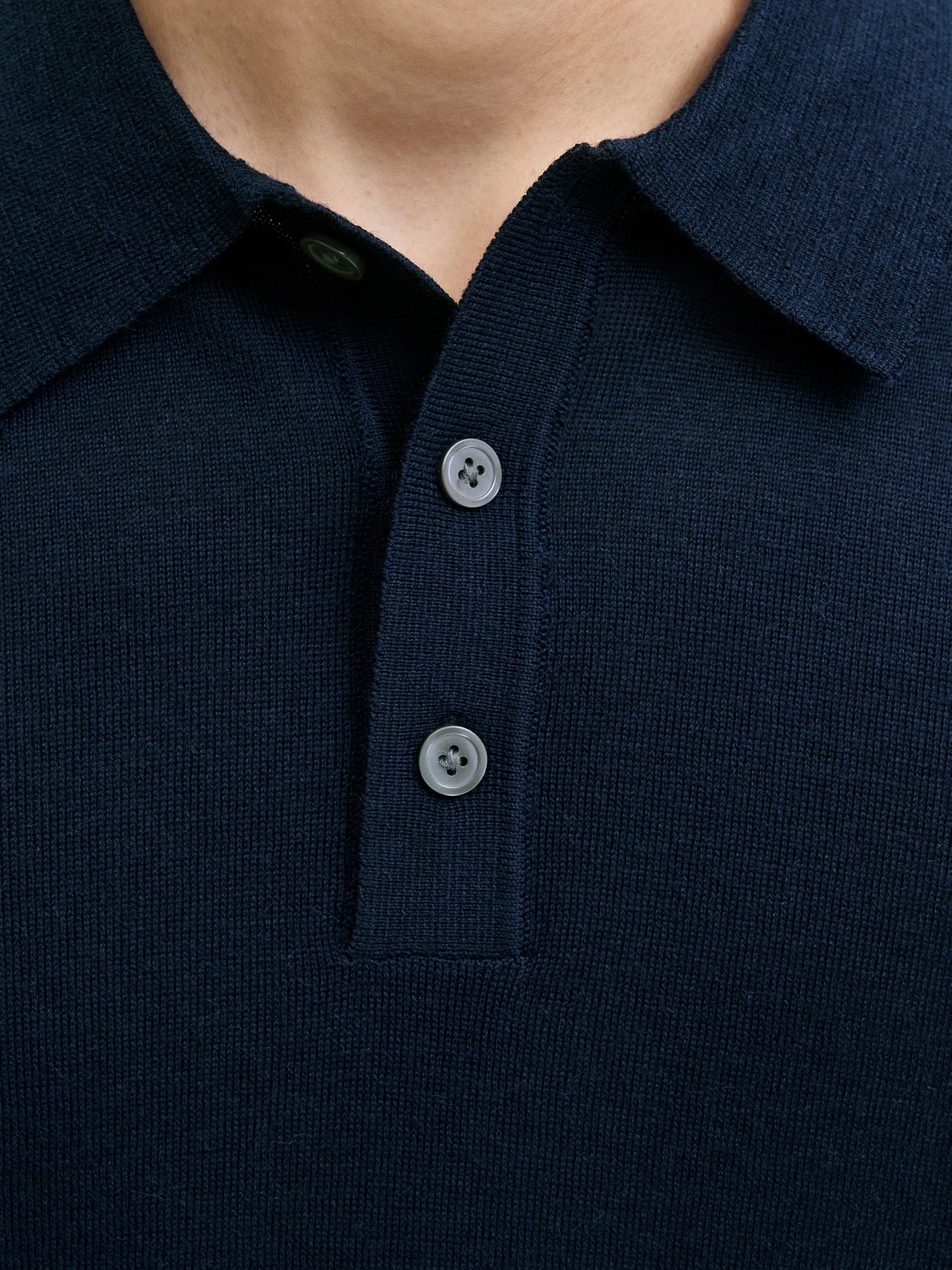 Merino knit polo
