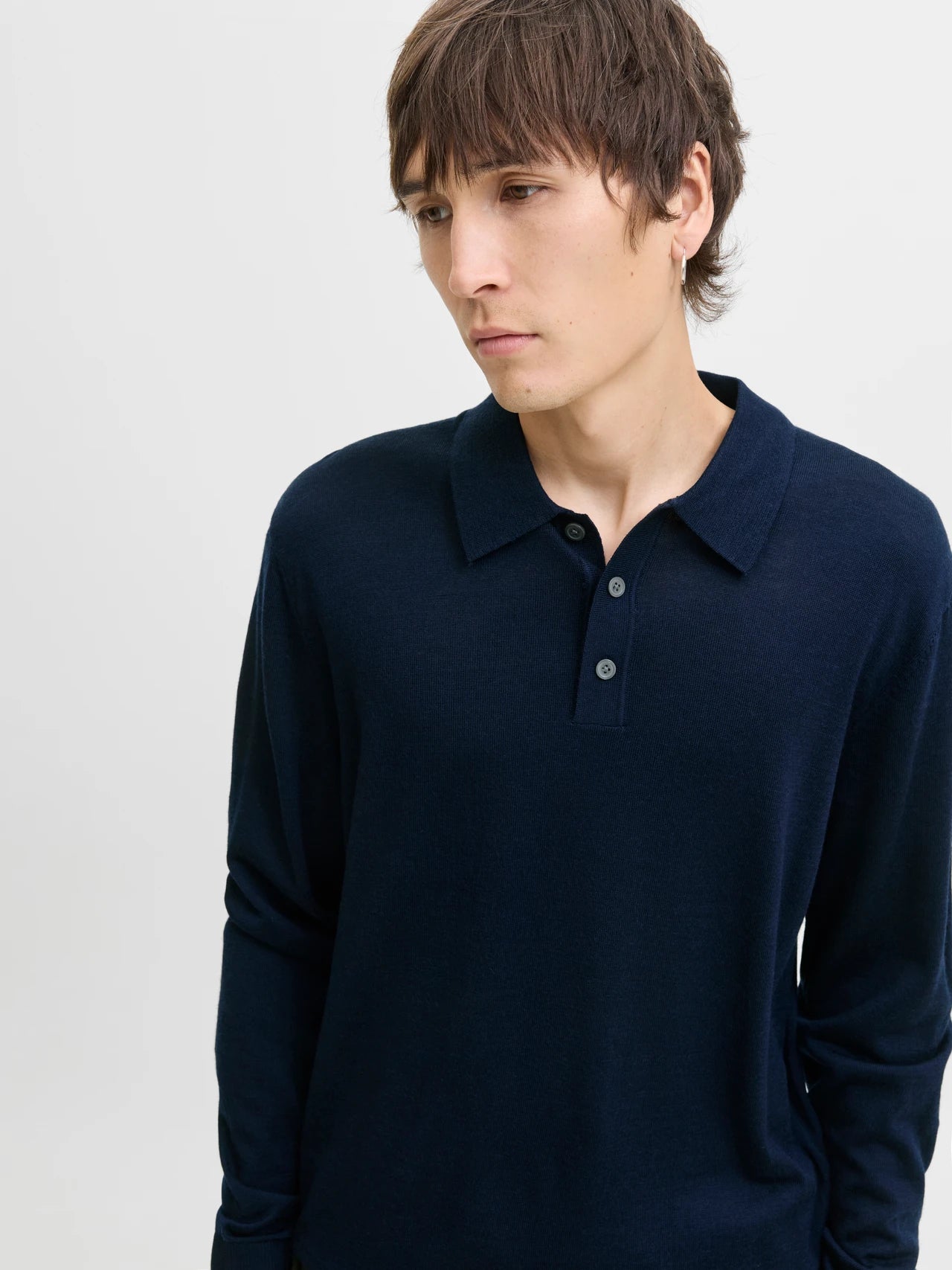 Merino knit polo