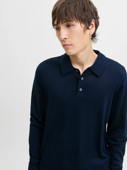 Merino knit polo