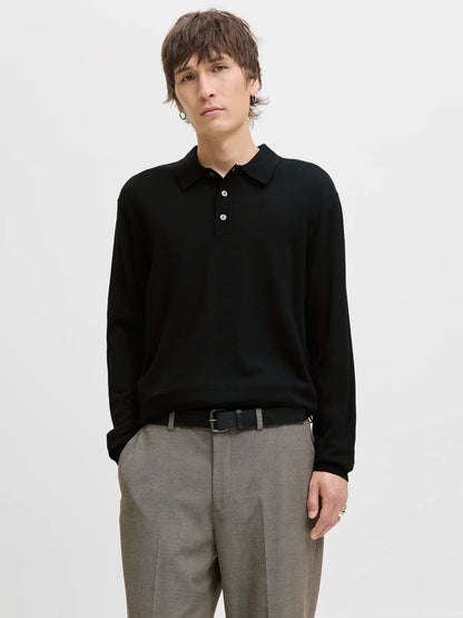 Merino knit polo