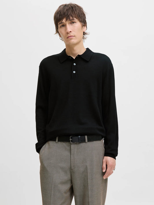 Merino knit polo