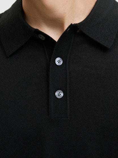 Merino knit polo