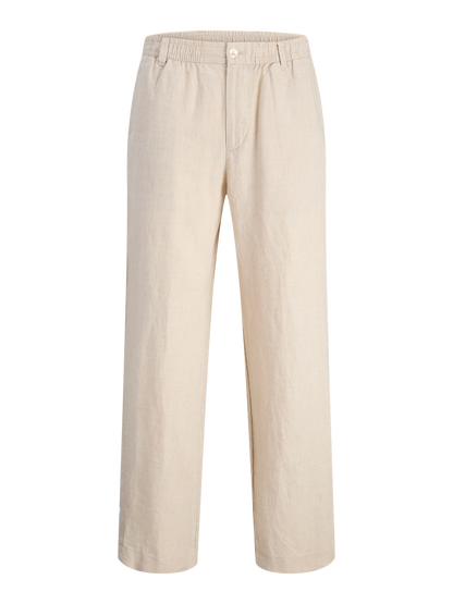 Chinos Karl Lawrence linen, silver lining