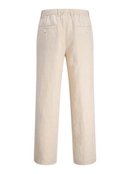 Chinos Karl Lawrence linen, silver lining
