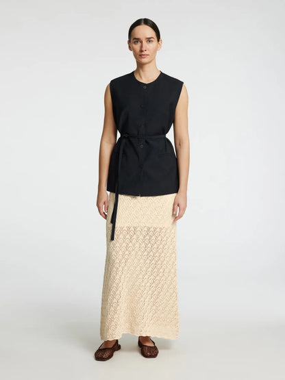 Kjol Niva HW knit, birch