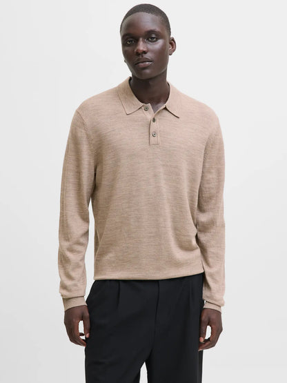 Merino knit polo