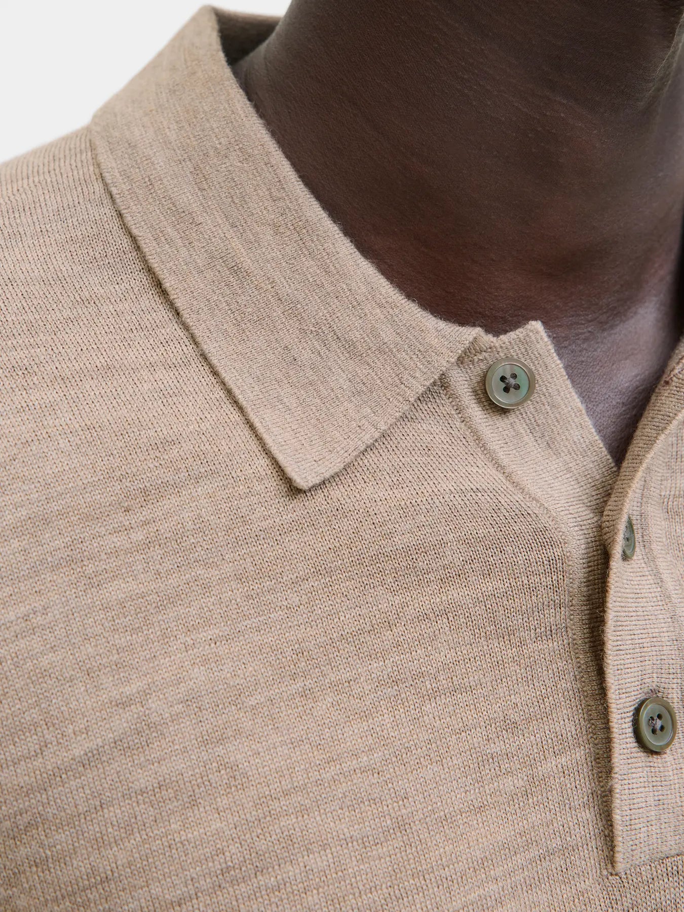 Merino knit polo
