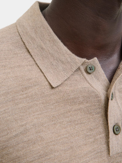 Merino knit polo