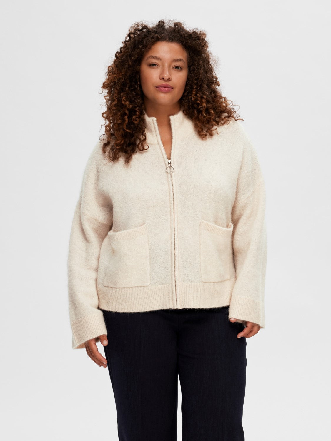 Cardigan Sia Ras knit zipper