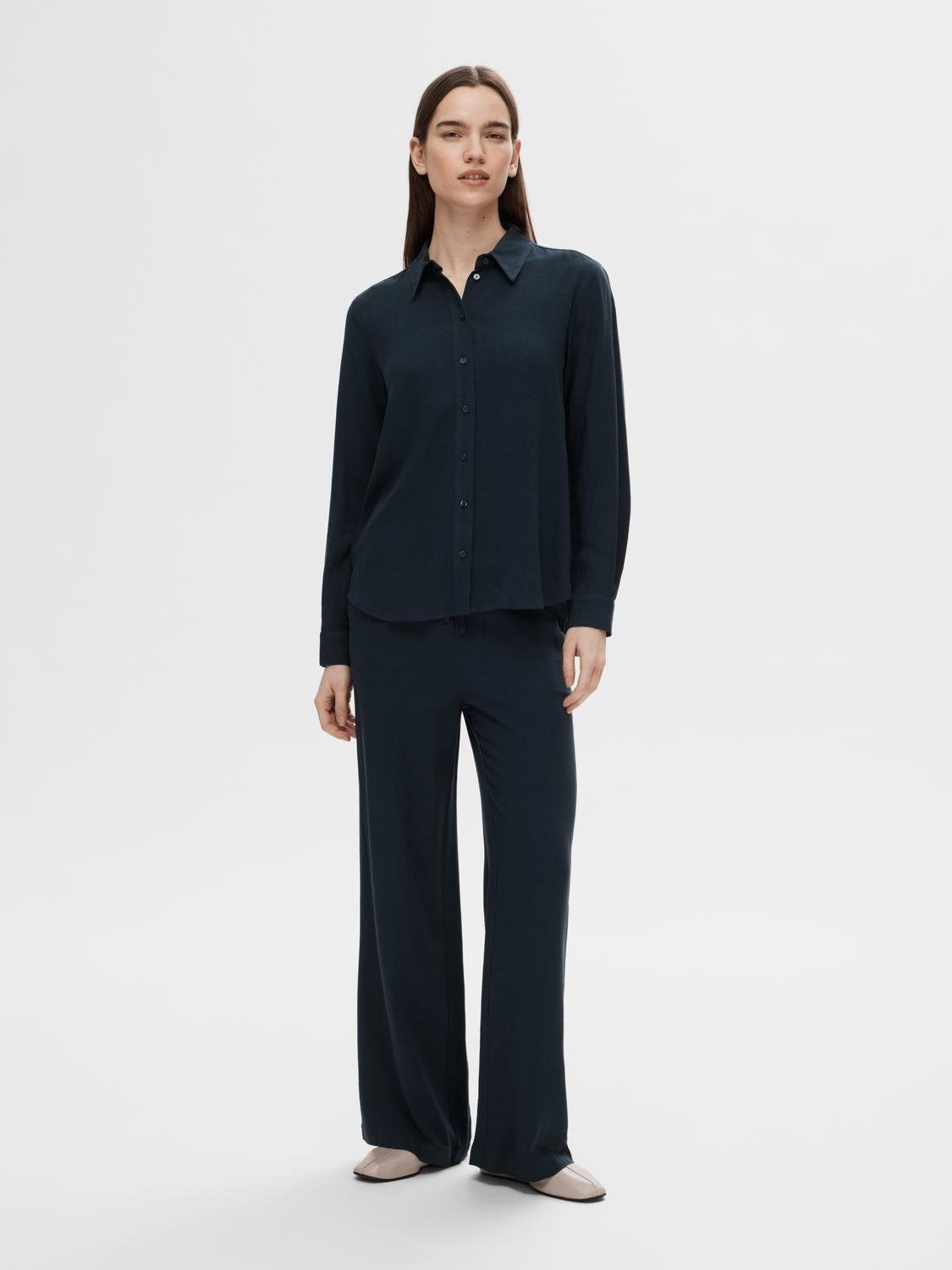 Byxa Viva-Gulia long linen