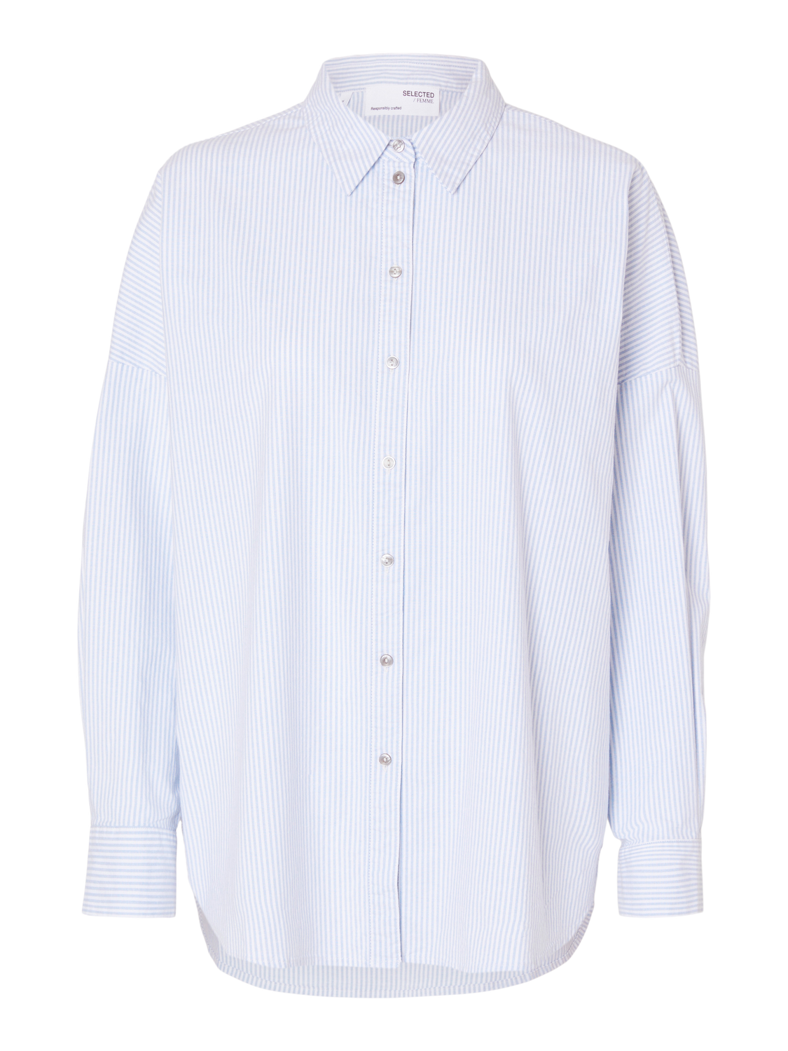 Skjorta Nova Oxford, bright white/stripes