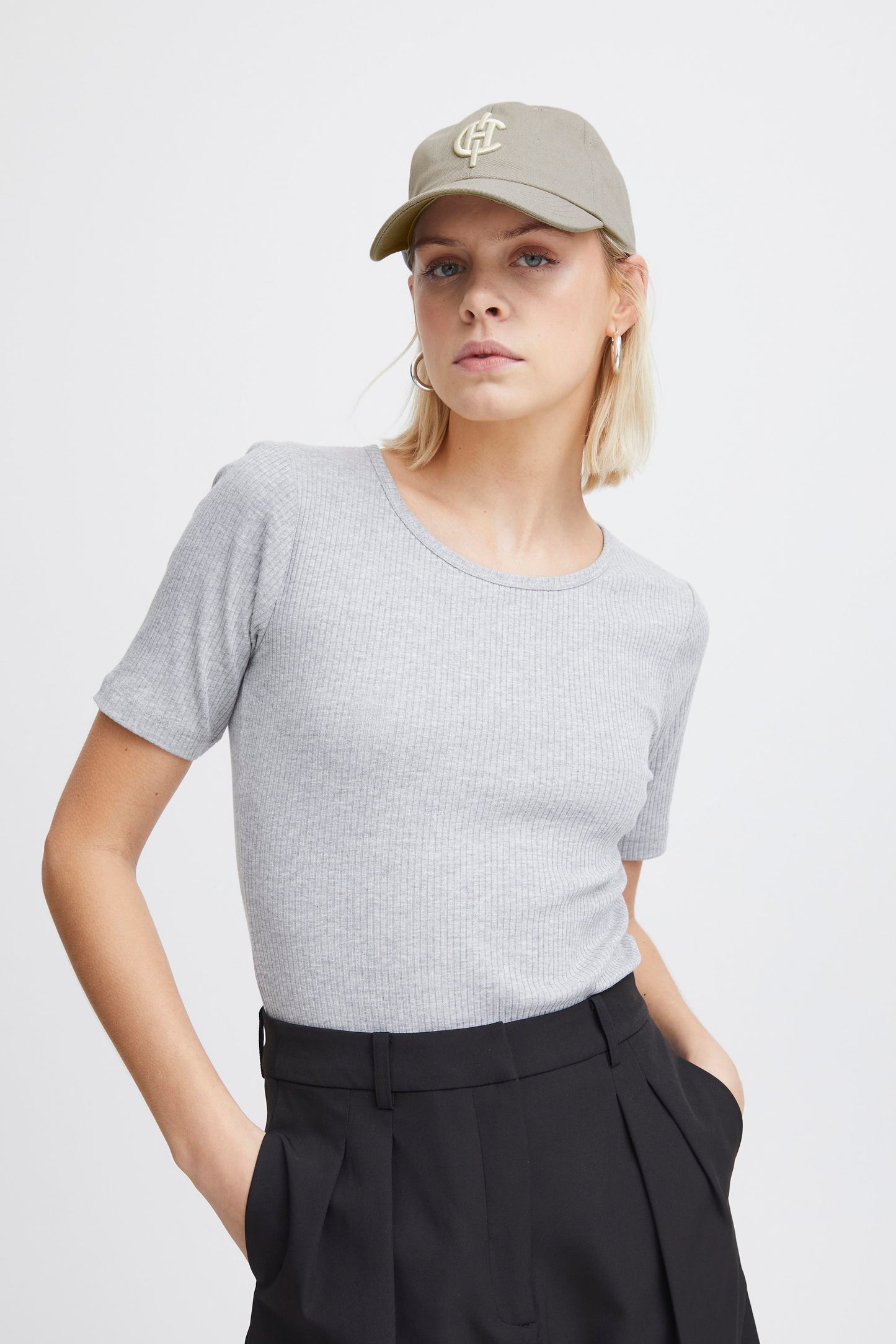 Keps Malina, silver gray