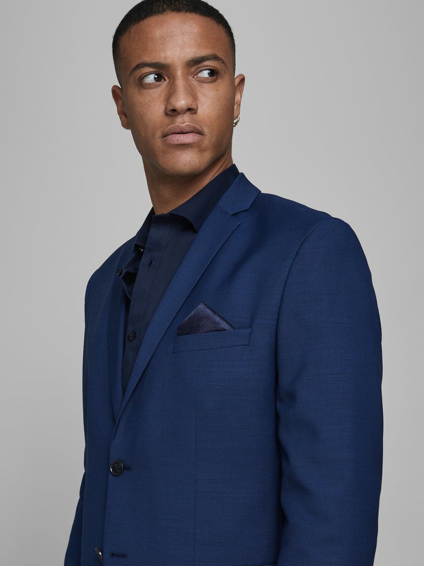 Bröstnäsduk, navy blazer/paisley