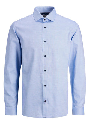 Skjorta Viggo Dobby, cashmere blue