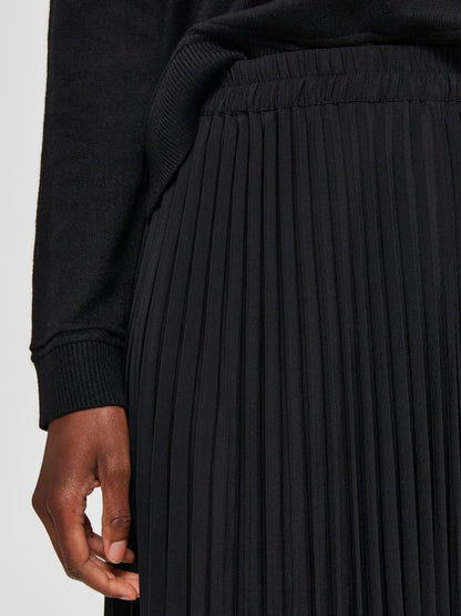 Plisserad kjol Alexis, black