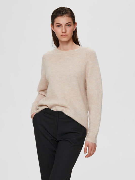 Tröja Lulu o-neck, birch