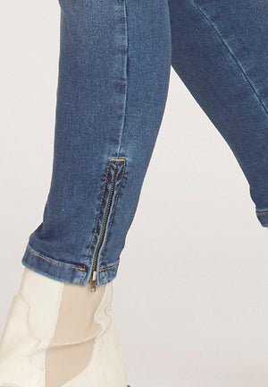 Jeans Lido zip, light blue denim