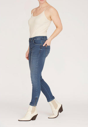 Jeans Lido zip, light blue denim