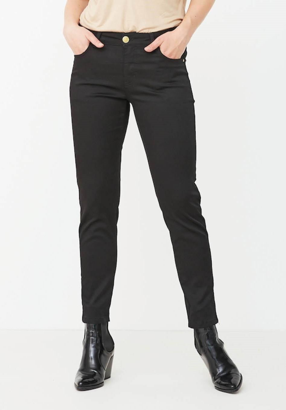 Jeans Lido zip, black
