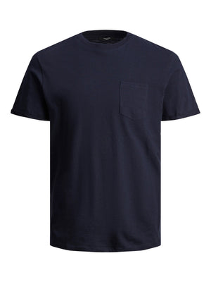 T-shirt Tropic solid, perfect navy