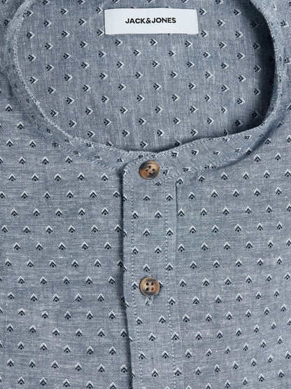 Skjorta Summer band print, faded denim