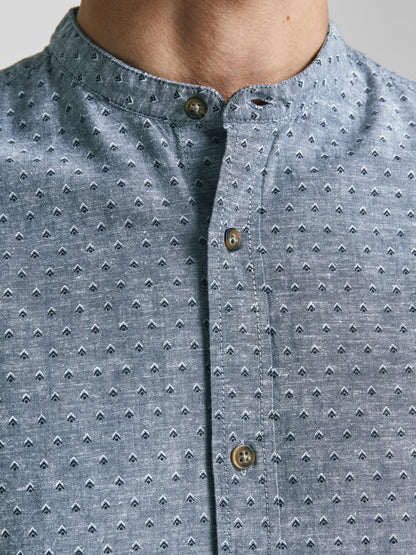 Skjorta Summer band print, faded denim