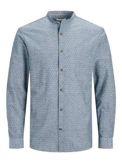 Skjorta Summer band print, faded denim