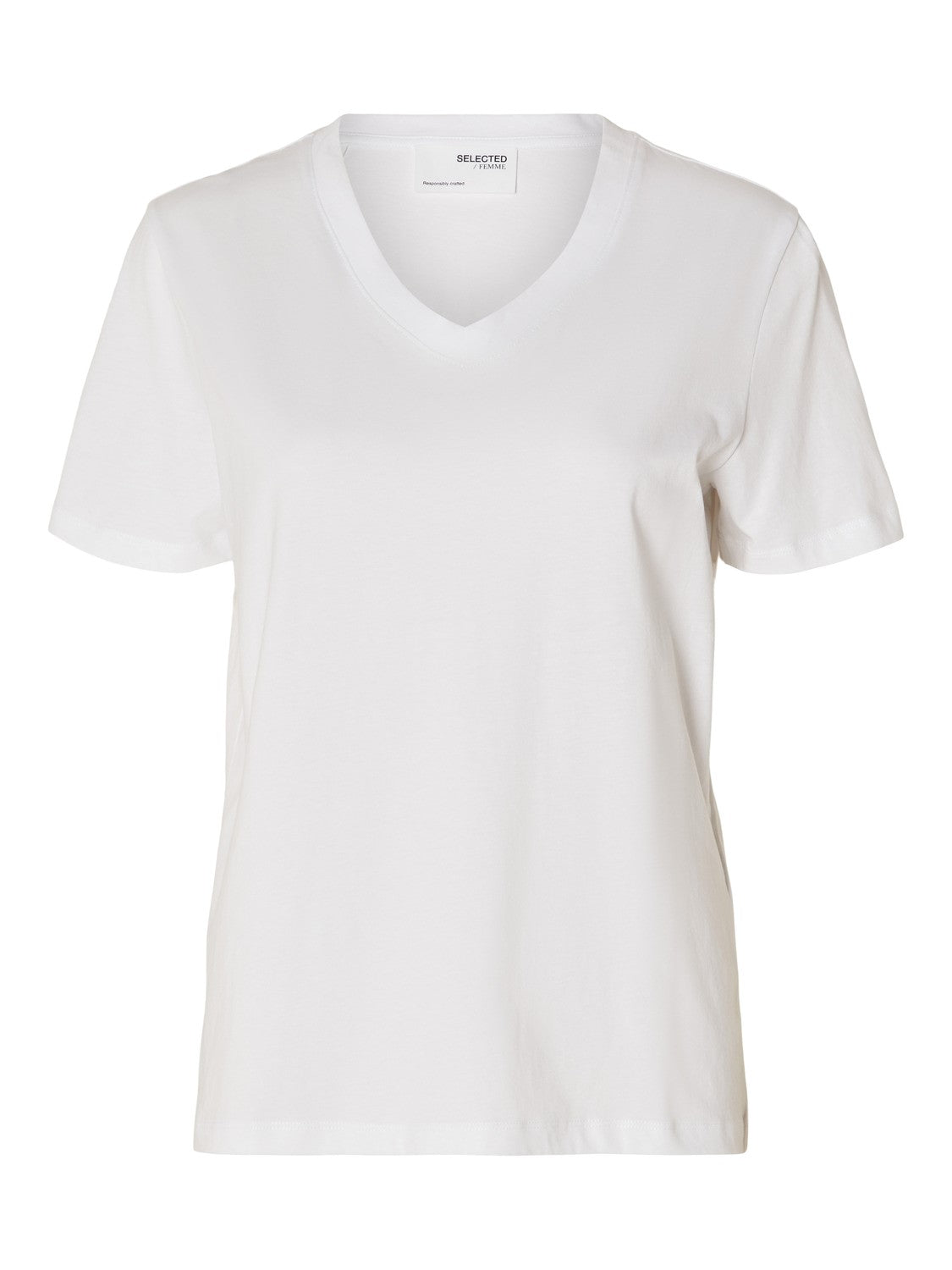 T-shirt Essential v-neck, bright white